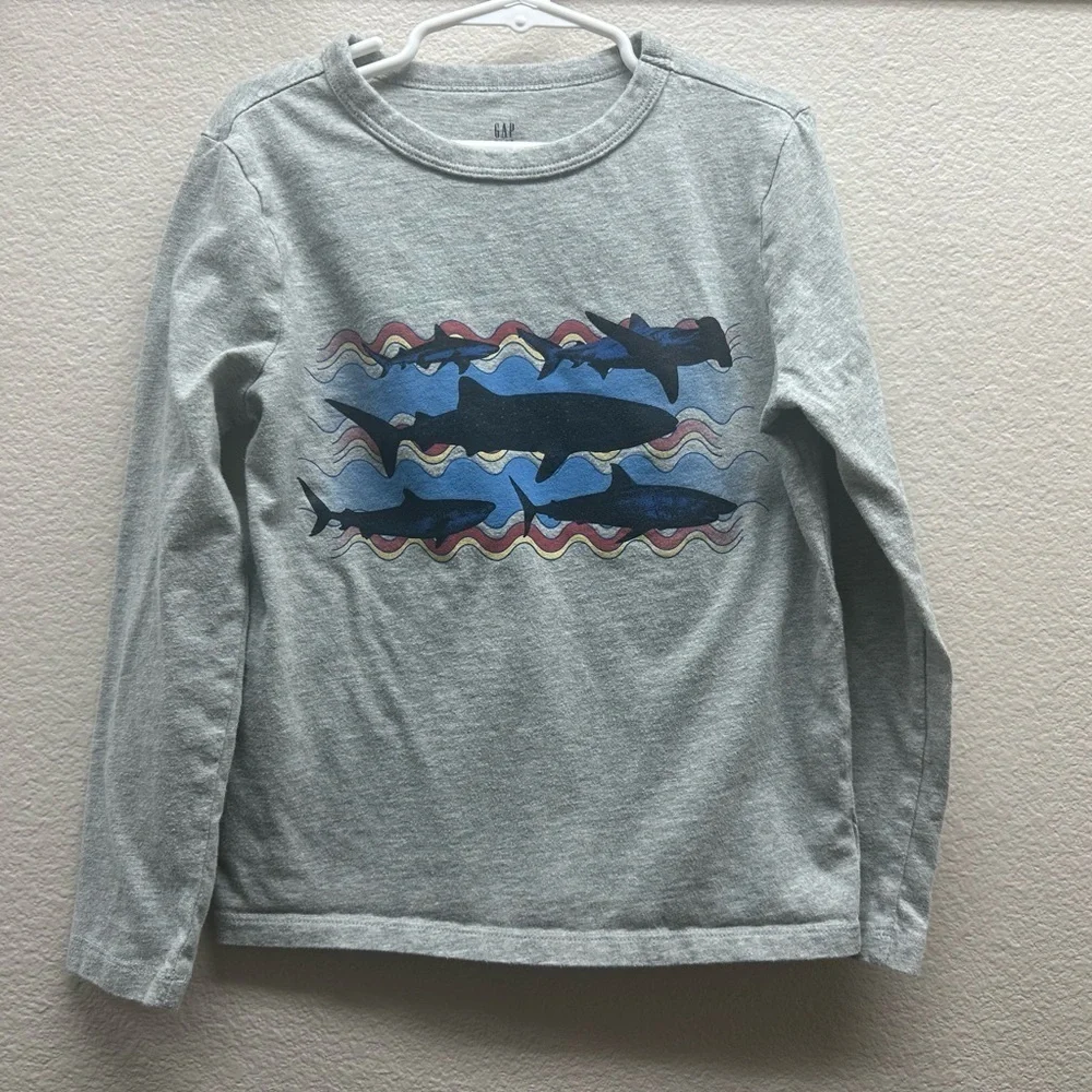 GAP Gray Long Sleeve with Shark Design